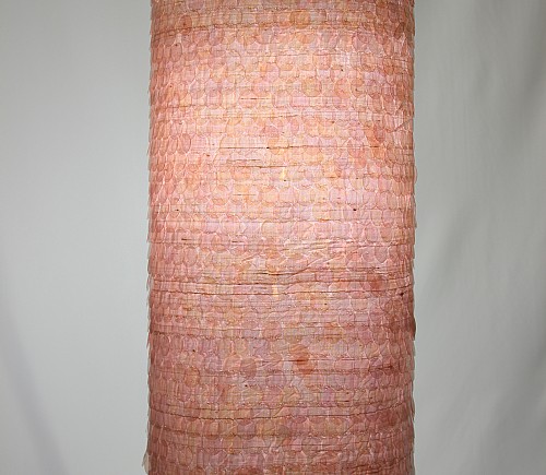 Pink Paillette Tall Cylinder Shade