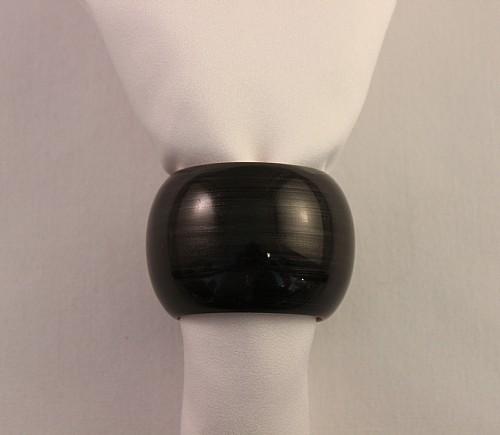 Wooden Black Pearl Napkin Ring