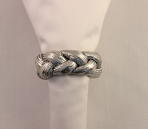 Silver Braid Napkin Ring