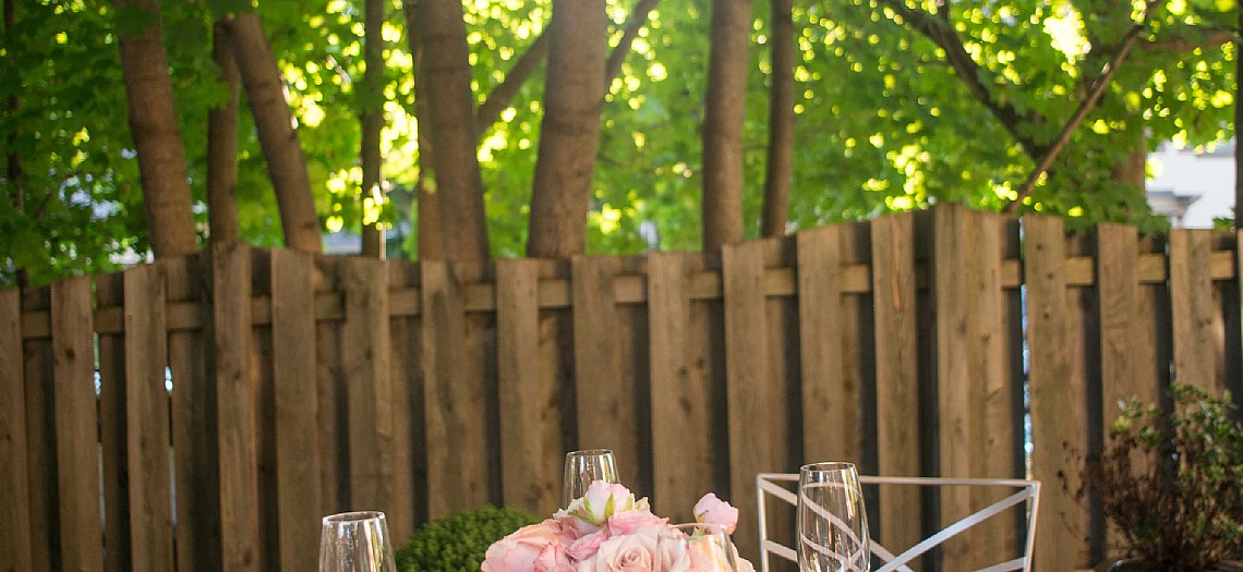 Romantic Backyard Reception