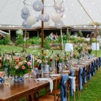 A Blue Delft Delight Under the Tent