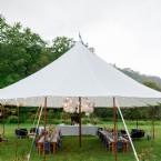 A Blue Delft Delight Under the Tent