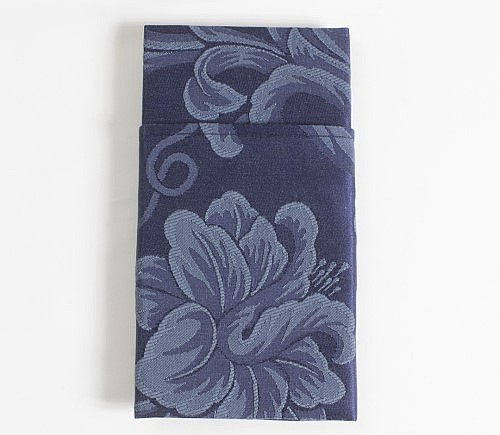 Navy Giovanni Brocade Dinner Napkin