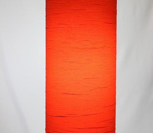 Orange Fortuny Tall Cylinder Shade