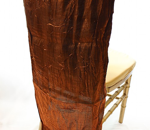 Copper Iridescent Crush Chiavari Tuxedo Chair Back