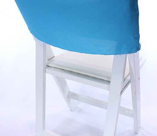 Turquoise Polyester Folding Chair Cap