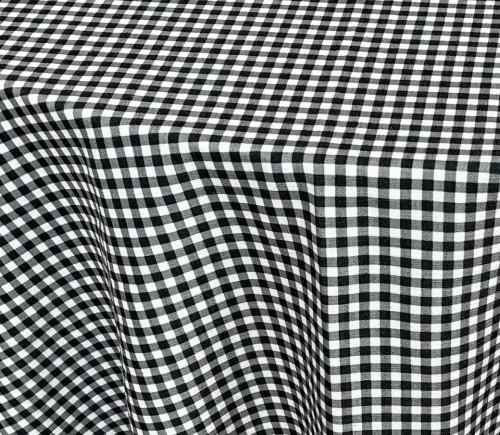 Black Gingham Panama