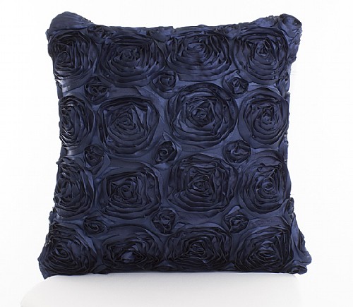 Navy Splendid Garden Pillowcase