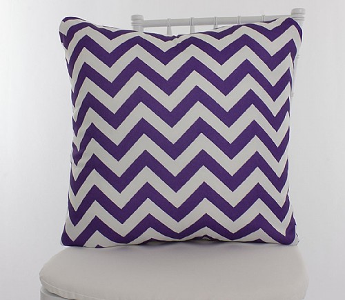 Purple Chevron Pillowcases