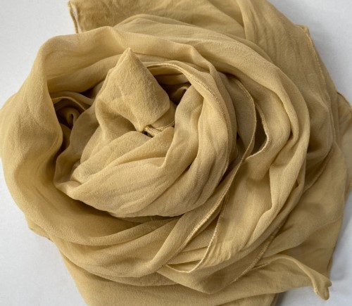 Camel Silk Chiffon Runner