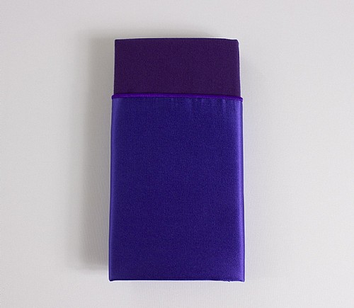 Purple Lamour Dinner Napkin with Purple Cotton Backing