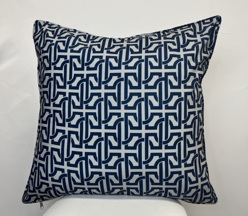 Navy Celtic Chain Pillow