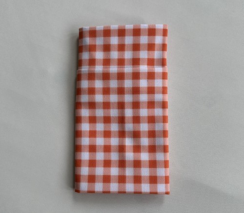 Orange Gingham Cotton Napkin