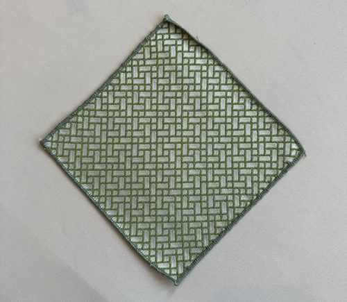 Green Garden Lattice Cocktail Napkin