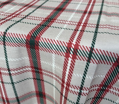 Natural Cabin Plaid Panama