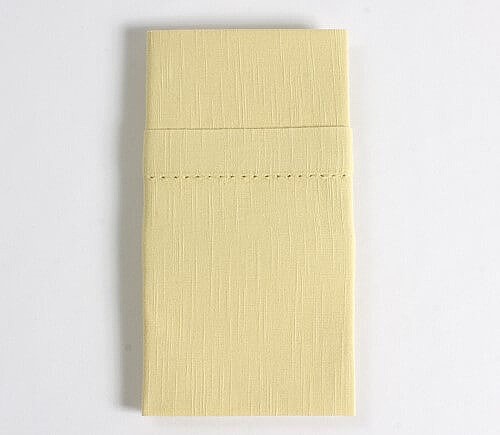 Buttercream Hemstitch Dinner Napkin