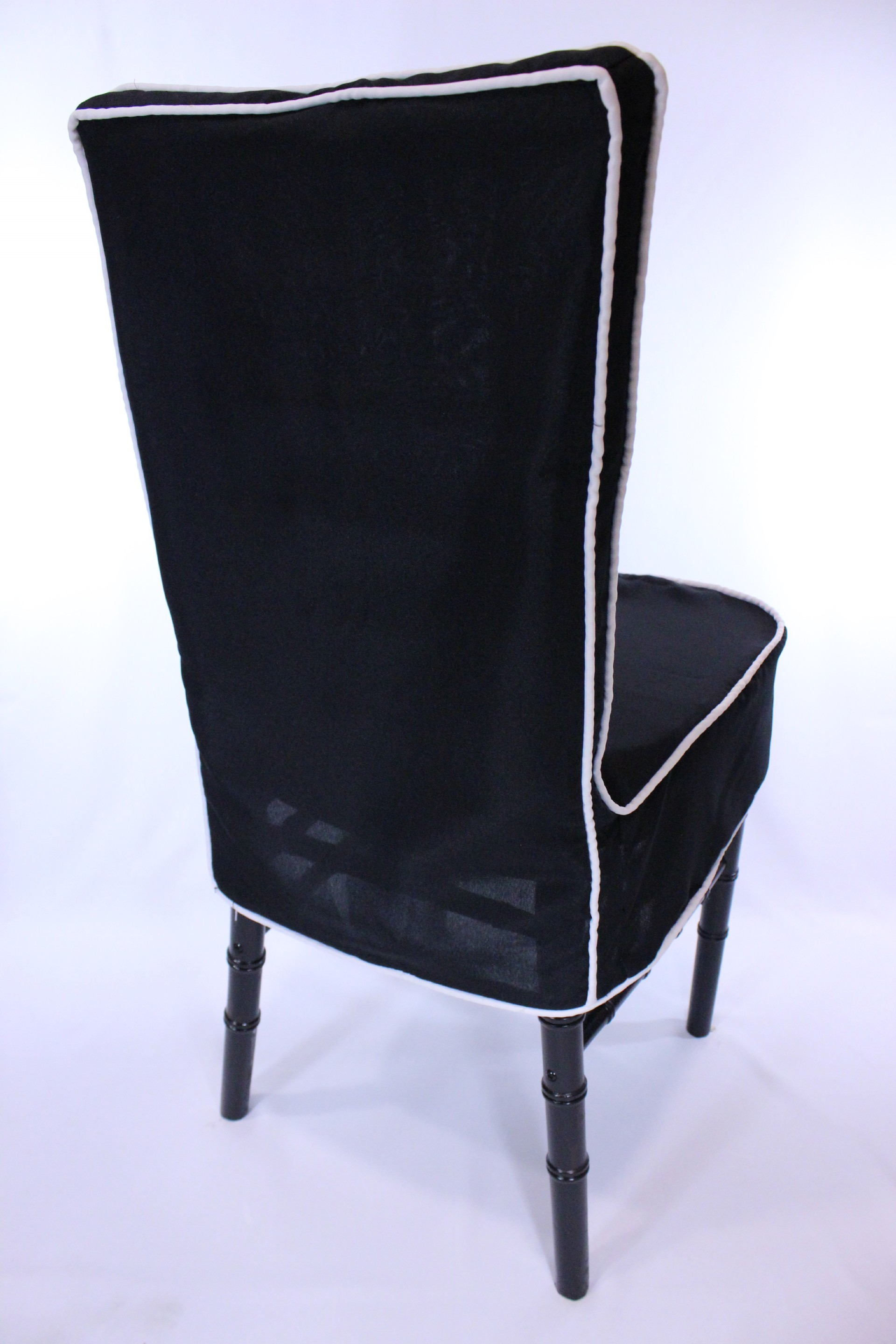 Black and white online chair cover